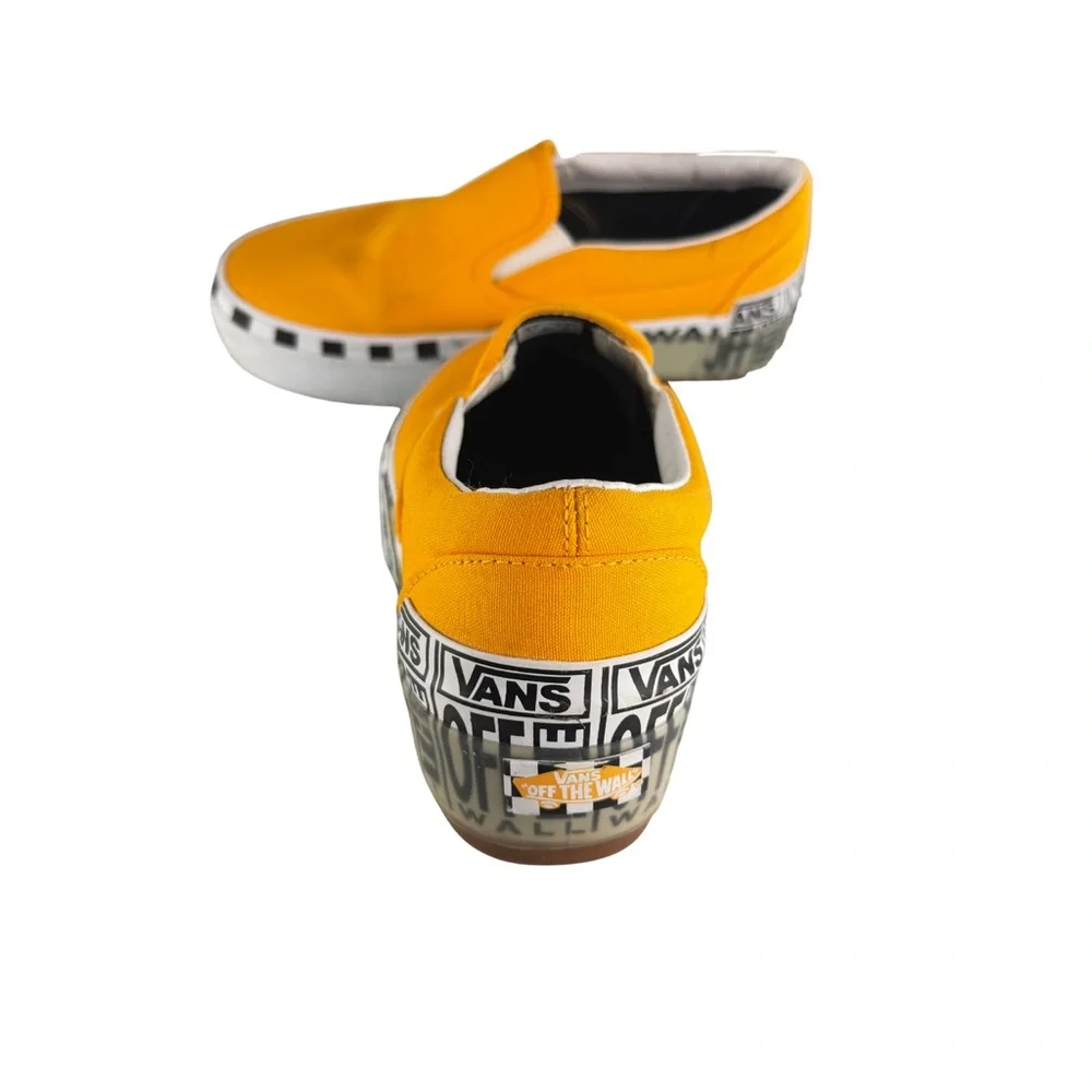 Vans Classic Slip-On Bold — Yellow Canvas | Women’s 8 / Men’s 6.5 - Picture 3 of 10